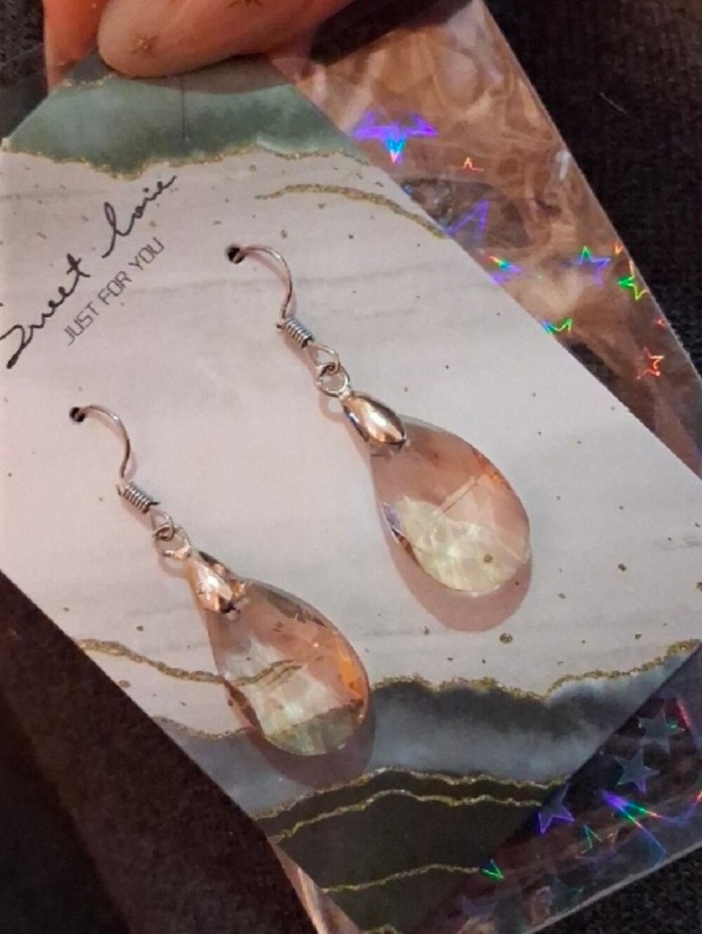 $8 Each Or Bundle 5/$20 Elegant Tan Teardrop Dangle Earrings